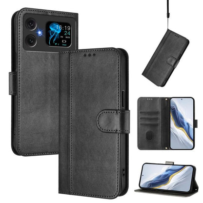 Line Splicing Buckle Retro Leather Phone Case, For Cubot A40, For Cubot P90, For Cubot A30, For Cubot A20, For Cubot Max 5, For Cubot A10, For Cubot Note 40, For Cubot P50