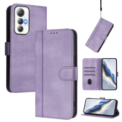 Line Splicing Buckle Retro Leather Phone Case, For Cubot A40, For Cubot P90, For Cubot A30, For Cubot A20, For Cubot Max 5, For Cubot A10, For Cubot Note 40, For Cubot P50