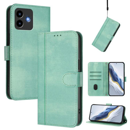 Line Splicing Buckle Retro Leather Phone Case, For Cubot A40, For Cubot P90, For Cubot A30, For Cubot A20, For Cubot Max 5, For Cubot A10, For Cubot Note 40, For Cubot P50