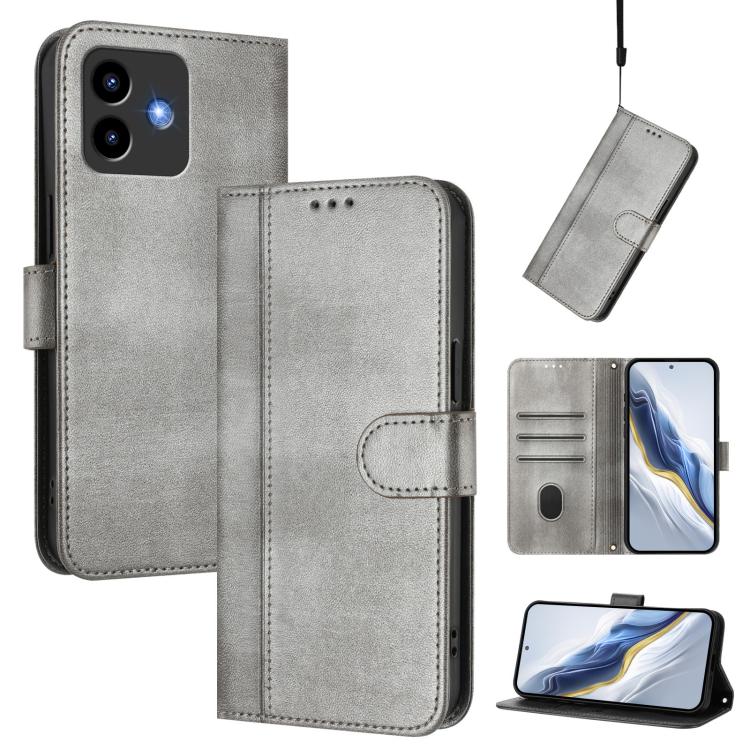 Line Splicing Buckle Retro Leather Phone Case, For Cubot A40, For Cubot P90, For Cubot A30, For Cubot A20, For Cubot Max 5, For Cubot A10, For Cubot Note 40, For Cubot P50