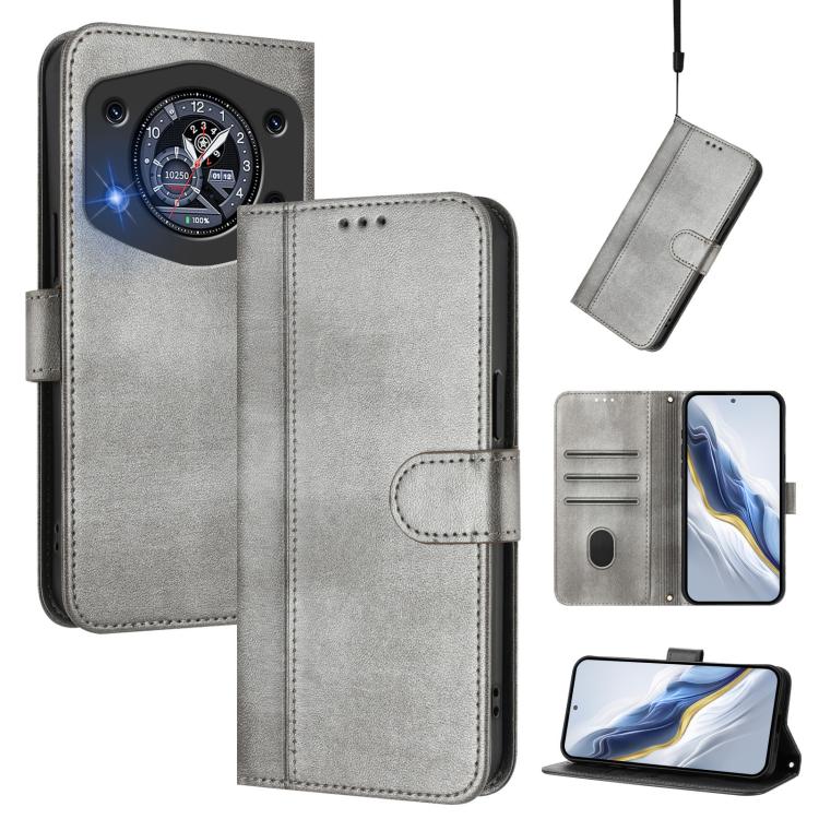 Line Splicing Buckle Retro Leather Phone Case, For Cubot A40, For Cubot P90, For Cubot A30, For Cubot A20, For Cubot Max 5, For Cubot A10, For Cubot Note 40, For Cubot P50