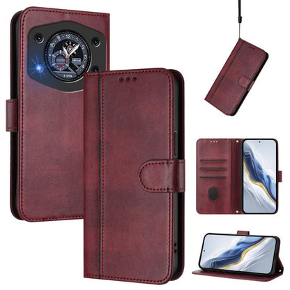 Line Splicing Buckle Retro Leather Phone Case, For Cubot A40, For Cubot P90, For Cubot A30, For Cubot A20, For Cubot Max 5, For Cubot A10, For Cubot Note 40, For Cubot P50