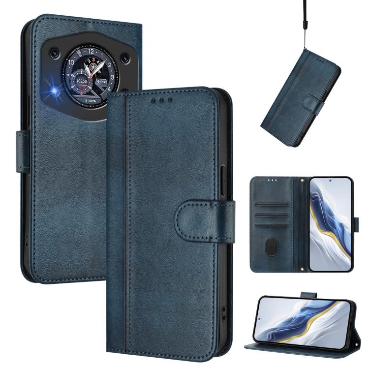 Line Splicing Buckle Retro Leather Phone Case, For Cubot A40, For Cubot P90, For Cubot A30, For Cubot A20, For Cubot Max 5, For Cubot A10, For Cubot Note 40, For Cubot P50
