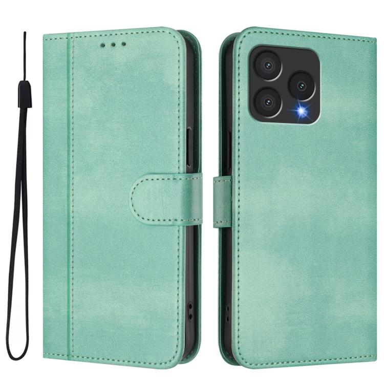 Line Splicing Buckle Retro Leather Phone Case, For Cubot A40, For Cubot P90, For Cubot A30, For Cubot A20, For Cubot Max 5, For Cubot A10, For Cubot Note 40, For Cubot P50