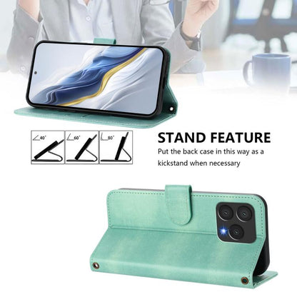 Line Splicing Buckle Retro Leather Phone Case, For Cubot A40, For Cubot P90, For Cubot A30, For Cubot A20, For Cubot Max 5, For Cubot A10, For Cubot Note 40, For Cubot P50