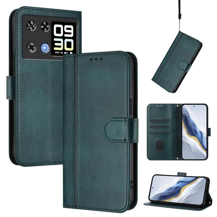 Line Splicing Buckle Retro Leather Phone Case, For Cubot A40, For Cubot P90, For Cubot A30, For Cubot A20, For Cubot Max 5, For Cubot A10, For Cubot Note 40, For Cubot P50