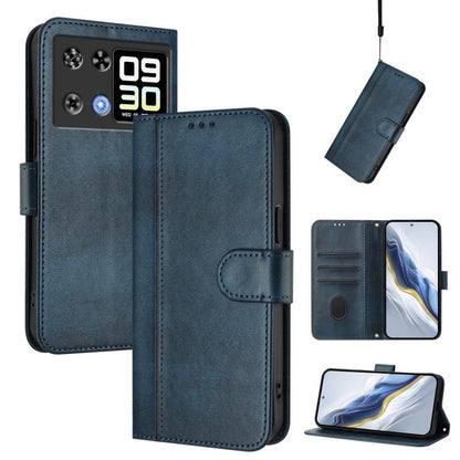 Line Splicing Buckle Retro Leather Phone Case, For Cubot A40, For Cubot P90, For Cubot A30, For Cubot A20, For Cubot Max 5, For Cubot A10, For Cubot Note 40, For Cubot P50