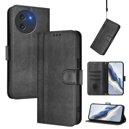 Line Splicing Buckle Retro Leather Phone Case, For Doogee Note 56 / Note 56 Pro, For Doogee N60 Pro, For Doogee Note 59 / 59 Pro, For Doogee Note 58 / 58 Pro, For Doogee N55 / N55 Plus