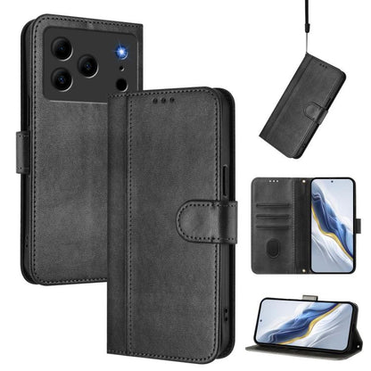 Line Splicing Buckle Retro Leather Phone Case, For Doogee Note 56 / Note 56 Pro, For Doogee N60 Pro, For Doogee Note 59 / 59 Pro, For Doogee Note 58 / 58 Pro, For Doogee N55 / N55 Plus