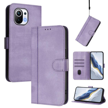 Line Splicing Buckle Retro Leather Phone Case, For Xiaomi 12 Lite, For Xiaomi Poco C40 / Redmi 10C, For Xiaomi Civi 1S, For Xiaomi Poco M4 Pro 4G, For Xiaomi Poco X4 Pro 5G, For Xiaomi 11T / 11T Pro, For Xiaomi Poco X3 GT                               ...