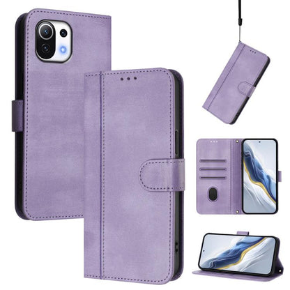 Line Splicing Buckle Retro Leather Phone Case, For Xiaomi 12 Lite, For Xiaomi Poco C40 / Redmi 10C, For Xiaomi Civi 1S, For Xiaomi Poco M4 Pro 4G, For Xiaomi Poco X4 Pro 5G, For Xiaomi 11T / 11T Pro, For Xiaomi Poco X3 GT                               ...