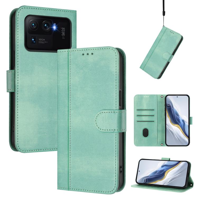 Line Splicing Buckle Retro Leather Phone Case, For Xiaomi 12 Lite, For Xiaomi Poco C40 / Redmi 10C, For Xiaomi Civi 1S, For Xiaomi Poco M4 Pro 4G, For Xiaomi Poco X4 Pro 5G, For Xiaomi 11T / 11T Pro, For Xiaomi Poco X3 GT                               ...