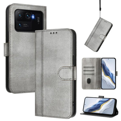 Line Splicing Buckle Retro Leather Phone Case, For Xiaomi 12 Lite, For Xiaomi Poco C40 / Redmi 10C, For Xiaomi Civi 1S, For Xiaomi Poco M4 Pro 4G, For Xiaomi Poco X4 Pro 5G, For Xiaomi 11T / 11T Pro, For Xiaomi Poco X3 GT                               ...