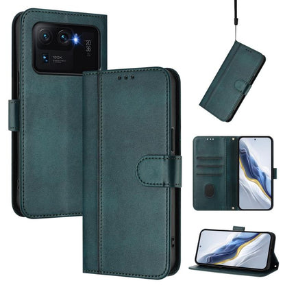 Line Splicing Buckle Retro Leather Phone Case, For Xiaomi 12 Lite, For Xiaomi Poco C40 / Redmi 10C, For Xiaomi Civi 1S, For Xiaomi Poco M4 Pro 4G, For Xiaomi Poco X4 Pro 5G, For Xiaomi 11T / 11T Pro, For Xiaomi Poco X3 GT                               ...