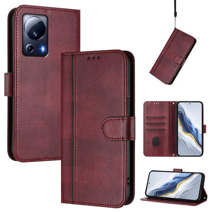 Line Splicing Buckle Retro Leather Phone Case, For Xiaomi 14 5G, For Xiaomi 13T Pro 5G / 13T 5G, For Xiaomi 13 Ultra, For Xiaomi Civi 3 5G, For Xiaomi 13 Lite 5G / Civi 2, For Xiaomi 13 Pro 5G, For Xiaomi 13, For Xiaomi 12T / 12T Pro / Redmi K50 Ultra ...