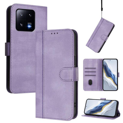 Line Splicing Buckle Retro Leather Phone Case, For Xiaomi 14 5G, For Xiaomi 13T Pro 5G / 13T 5G, For Xiaomi 13 Ultra, For Xiaomi Civi 3 5G, For Xiaomi 13 Lite 5G / Civi 2, For Xiaomi 13 Pro 5G, For Xiaomi 13, For Xiaomi 12T / 12T Pro / Redmi K50 Ultra ...