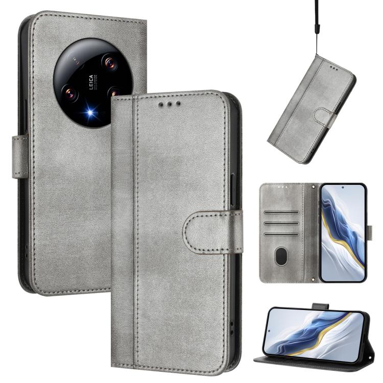 Line Splicing Buckle Retro Leather Phone Case, For Xiaomi 14 5G, For Xiaomi 13T Pro 5G / 13T 5G, For Xiaomi 13 Ultra, For Xiaomi Civi 3 5G, For Xiaomi 13 Lite 5G / Civi 2, For Xiaomi 13 Pro 5G, For Xiaomi 13, For Xiaomi 12T / 12T Pro / Redmi K50 Ultra ...