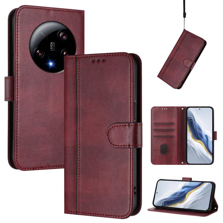 Line Splicing Buckle Retro Leather Phone Case, For Xiaomi 14 5G, For Xiaomi 13T Pro 5G / 13T 5G, For Xiaomi 13 Ultra, For Xiaomi Civi 3 5G, For Xiaomi 13 Lite 5G / Civi 2, For Xiaomi 13 Pro 5G, For Xiaomi 13, For Xiaomi 12T / 12T Pro / Redmi K50 Ultra ...
