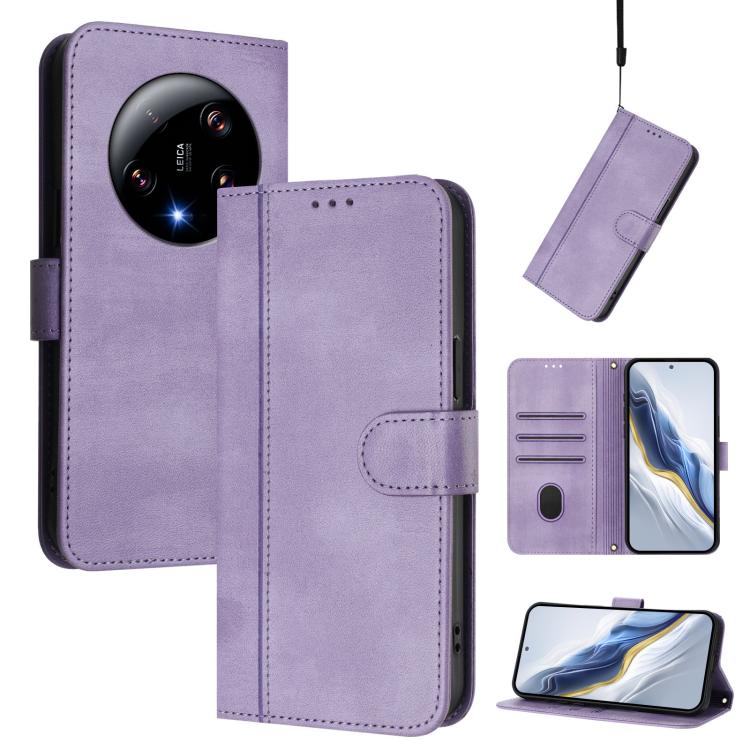 Line Splicing Buckle Retro Leather Phone Case, For Xiaomi 14 5G, For Xiaomi 13T Pro 5G / 13T 5G, For Xiaomi 13 Ultra, For Xiaomi Civi 3 5G, For Xiaomi 13 Lite 5G / Civi 2, For Xiaomi 13 Pro 5G, For Xiaomi 13, For Xiaomi 12T / 12T Pro / Redmi K50 Ultra ...