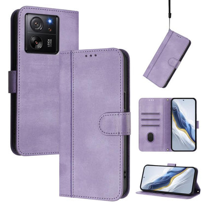 Line Splicing Buckle Retro Leather Phone Case, For Xiaomi 14 5G, For Xiaomi 13T Pro 5G / 13T 5G, For Xiaomi 13 Ultra, For Xiaomi Civi 3 5G, For Xiaomi 13 Lite 5G / Civi 2, For Xiaomi 13 Pro 5G, For Xiaomi 13, For Xiaomi 12T / 12T Pro / Redmi K50 Ultra ...