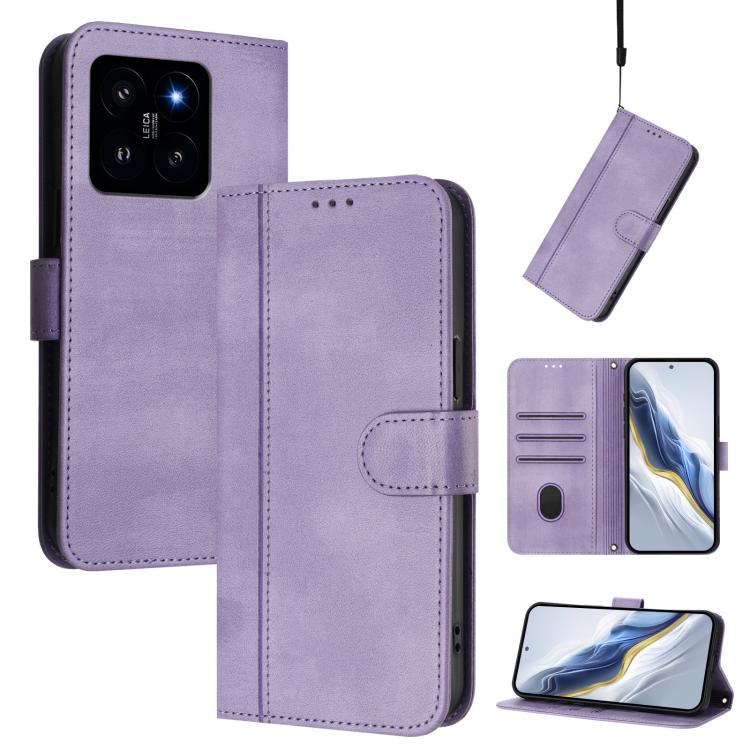 Line Splicing Buckle Retro Leather Phone Case, For Xiaomi 14 5G, For Xiaomi 13T Pro 5G / 13T 5G, For Xiaomi 13 Ultra, For Xiaomi Civi 3 5G, For Xiaomi 13 Lite 5G / Civi 2, For Xiaomi 13 Pro 5G, For Xiaomi 13, For Xiaomi 12T / 12T Pro / Redmi K50 Ultra ...