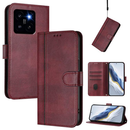 Line Splicing Buckle Retro Leather Phone Case, For Xiaomi Poco M7 Pro 5G / Redmi Note 14 5G, For Xiaomi 15 Pro, For Xiaomi 15, For Xiaomi 14T Pro 5G, For Xiaomi 14T 5G, For Xiaomi Poco F6 5G, For Xiaomi Poco F6 Pro 5G, For Xiaomi Poco X6 Neo 5G        ...
