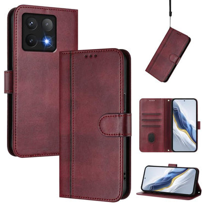 Line Splicing Buckle Retro Leather Phone Case, For Xiaomi Poco M7 Pro 5G / Redmi Note 14 5G, For Xiaomi 15 Pro, For Xiaomi 15, For Xiaomi 14T Pro 5G, For Xiaomi 14T 5G, For Xiaomi Poco F6 5G, For Xiaomi Poco F6 Pro 5G, For Xiaomi Poco X6 Neo 5G        ...