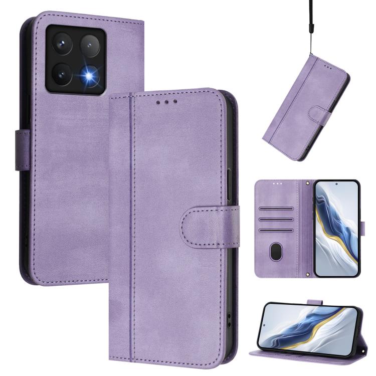 Line Splicing Buckle Retro Leather Phone Case, For Xiaomi Poco M7 Pro 5G / Redmi Note 14 5G, For Xiaomi 15 Pro, For Xiaomi 15, For Xiaomi 14T Pro 5G, For Xiaomi 14T 5G, For Xiaomi Poco F6 5G, For Xiaomi Poco F6 Pro 5G, For Xiaomi Poco X6 Neo 5G        ...