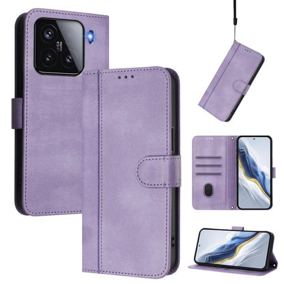 Line Splicing Buckle Retro Leather Phone Case, For Xiaomi Poco M7 Pro 5G / Redmi Note 14 5G, For Xiaomi 15 Pro, For Xiaomi 15, For Xiaomi 14T Pro 5G, For Xiaomi 14T 5G, For Xiaomi Poco F6 5G, For Xiaomi Poco F6 Pro 5G, For Xiaomi Poco X6 Neo 5G        ...