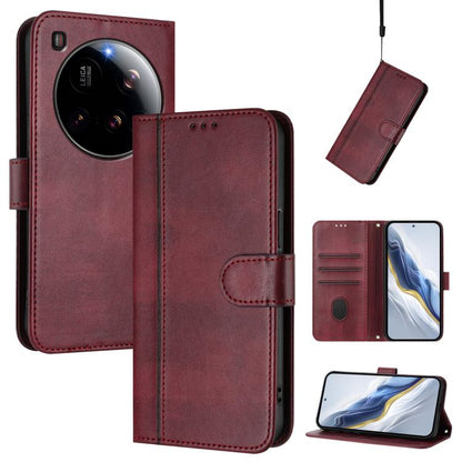 Line Splicing Buckle Retro Leather Phone Case, For Redmi 15 5G Global / 15 4G SEA 169.5mm, For Redmi 15 5G / 4G EU 171mm, For Xiaomi 15T Pro 5G, For Xiaomi 15T 5G, For Xiaomi Civi 5 Pro 5G, For Xiaomi 15S Pro 5G                                         ...
