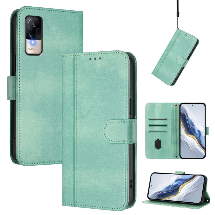 Line Splicing Buckle Retro Leather Phone Case, For Xiaomi 12 Lite, For Xiaomi Poco C40 / Redmi 10C, For Xiaomi Civi 1S, For Xiaomi Poco M4 Pro 4G, For Xiaomi Poco X4 Pro 5G, For Xiaomi 11T / 11T Pro, For Xiaomi Poco X3 GT                               ...
