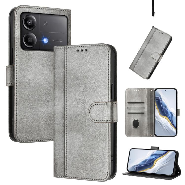 Line Splicing Buckle Retro Leather Phone Case, For Xiaomi Poco M7 Pro 5G / Redmi Note 14 5G, For Xiaomi 15 Pro, For Xiaomi 15, For Xiaomi 14T Pro 5G, For Xiaomi 14T 5G, For Xiaomi Poco F6 5G, For Xiaomi Poco F6 Pro 5G, For Xiaomi Poco X6 Neo 5G        ...