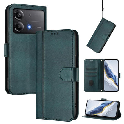 Line Splicing Buckle Retro Leather Phone Case, For Xiaomi Poco M7 Pro 5G / Redmi Note 14 5G, For Xiaomi 15 Pro, For Xiaomi 15, For Xiaomi 14T Pro 5G, For Xiaomi 14T 5G, For Xiaomi Poco F6 5G, For Xiaomi Poco F6 Pro 5G, For Xiaomi Poco X6 Neo 5G        ...