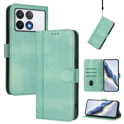 Line Splicing Buckle Retro Leather Phone Case, For Xiaomi Poco M7 Pro 5G / Redmi Note 14 5G, For Xiaomi 15 Pro, For Xiaomi 15, For Xiaomi 14T Pro 5G, For Xiaomi 14T 5G, For Xiaomi Poco F6 5G, For Xiaomi Poco F6 Pro 5G, For Xiaomi Poco X6 Neo 5G        ...