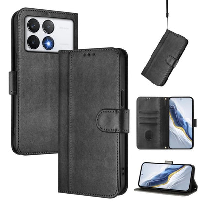 Line Splicing Buckle Retro Leather Phone Case, For Xiaomi Poco M7 Pro 5G / Redmi Note 14 5G, For Xiaomi 15 Pro, For Xiaomi 15, For Xiaomi 14T Pro 5G, For Xiaomi 14T 5G, For Xiaomi Poco F6 5G, For Xiaomi Poco F6 Pro 5G, For Xiaomi Poco X6 Neo 5G        ...