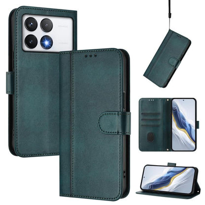 Line Splicing Buckle Retro Leather Phone Case, For Xiaomi Poco M7 Pro 5G / Redmi Note 14 5G, For Xiaomi 15 Pro, For Xiaomi 15, For Xiaomi 14T Pro 5G, For Xiaomi 14T 5G, For Xiaomi Poco F6 5G, For Xiaomi Poco F6 Pro 5G, For Xiaomi Poco X6 Neo 5G        ...