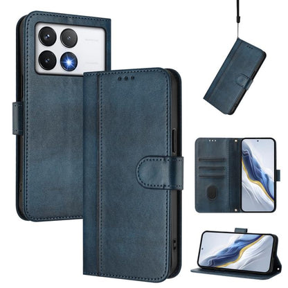 Line Splicing Buckle Retro Leather Phone Case, For Xiaomi Poco M7 Pro 5G / Redmi Note 14 5G, For Xiaomi 15 Pro, For Xiaomi 15, For Xiaomi 14T Pro 5G, For Xiaomi 14T 5G, For Xiaomi Poco F6 5G, For Xiaomi Poco F6 Pro 5G, For Xiaomi Poco X6 Neo 5G        ...