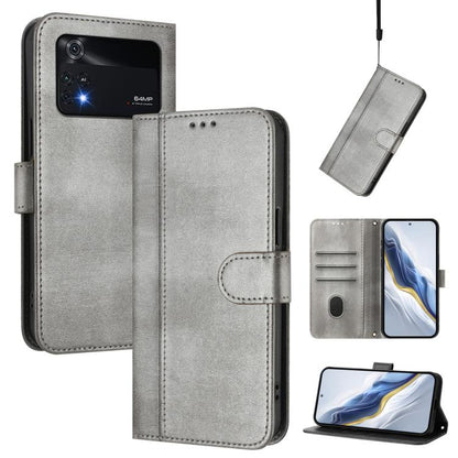 Line Splicing Buckle Retro Leather Phone Case, For Xiaomi 12 Lite, For Xiaomi Poco C40 / Redmi 10C, For Xiaomi Civi 1S, For Xiaomi Poco M4 Pro 4G, For Xiaomi Poco X4 Pro 5G, For Xiaomi 11T / 11T Pro, For Xiaomi Poco X3 GT                               ...