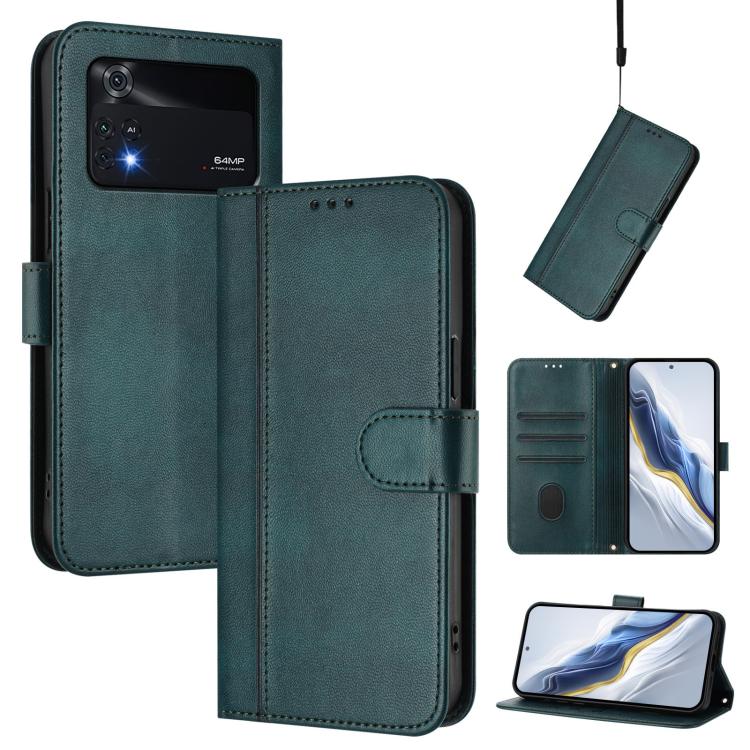 Line Splicing Buckle Retro Leather Phone Case, For Xiaomi 12 Lite, For Xiaomi Poco C40 / Redmi 10C, For Xiaomi Civi 1S, For Xiaomi Poco M4 Pro 4G, For Xiaomi Poco X4 Pro 5G, For Xiaomi 11T / 11T Pro, For Xiaomi Poco X3 GT                               ...