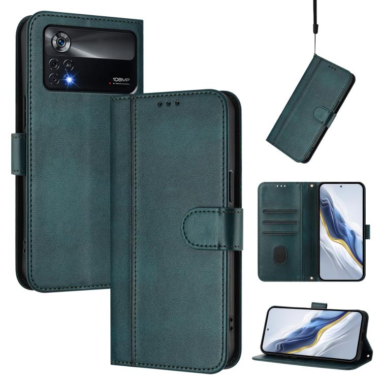 Line Splicing Buckle Retro Leather Phone Case, For Xiaomi 12 Lite, For Xiaomi Poco C40 / Redmi 10C, For Xiaomi Civi 1S, For Xiaomi Poco M4 Pro 4G, For Xiaomi Poco X4 Pro 5G, For Xiaomi 11T / 11T Pro, For Xiaomi Poco X3 GT                               ...