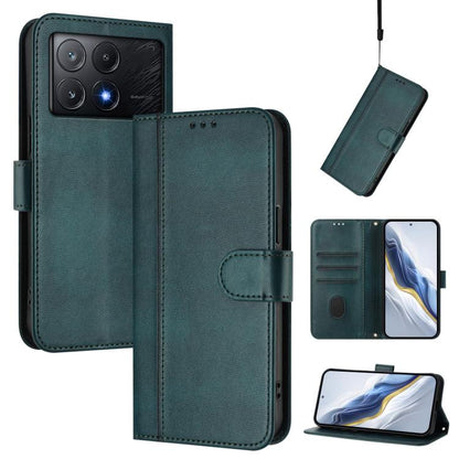 Line Splicing Buckle Retro Leather Phone Case, For Xiaomi Poco M7 Pro 5G / Redmi Note 14 5G, For Xiaomi 15 Pro, For Xiaomi 15, For Xiaomi 14T Pro 5G, For Xiaomi 14T 5G, For Xiaomi Poco F6 5G, For Xiaomi Poco F6 Pro 5G, For Xiaomi Poco X6 Neo 5G        ...