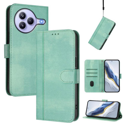 Line Splicing Buckle Retro Leather Phone Case, For Redmi 15 5G Global / 15 4G SEA 169.5mm, For Redmi 15 5G / 4G EU 171mm, For Xiaomi 15T Pro 5G, For Xiaomi 15T 5G, For Xiaomi Civi 5 Pro 5G, For Xiaomi 15S Pro 5G                                         ...