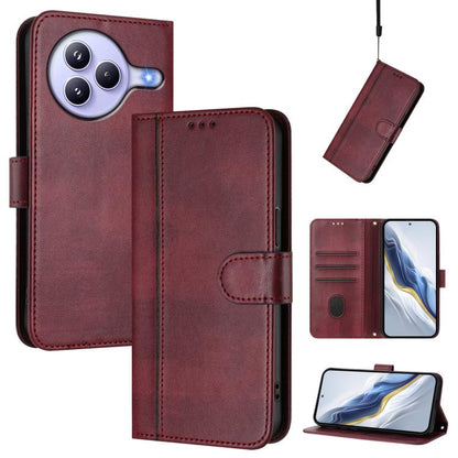 Line Splicing Buckle Retro Leather Phone Case, For Redmi 15 5G Global / 15 4G SEA 169.5mm, For Redmi 15 5G / 4G EU 171mm, For Xiaomi 15T Pro 5G, For Xiaomi 15T 5G, For Xiaomi Civi 5 Pro 5G, For Xiaomi 15S Pro 5G                                         ...