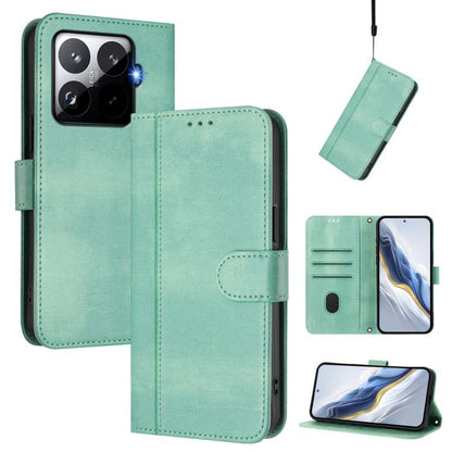 Line Splicing Buckle Retro Leather Phone Case, For Redmi 15 5G Global / 15 4G SEA 169.5mm, For Redmi 15 5G / 4G EU 171mm, For Xiaomi 15T Pro 5G, For Xiaomi 15T 5G, For Xiaomi Civi 5 Pro 5G, For Xiaomi 15S Pro 5G                                         ...