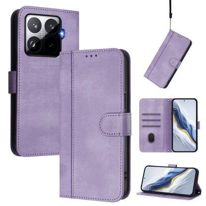 Line Splicing Buckle Retro Leather Phone Case, For Redmi 15 5G Global / 15 4G SEA 169.5mm, For Redmi 15 5G / 4G EU 171mm, For Xiaomi 15T Pro 5G, For Xiaomi 15T 5G, For Xiaomi Civi 5 Pro 5G, For Xiaomi 15S Pro 5G                                         ...