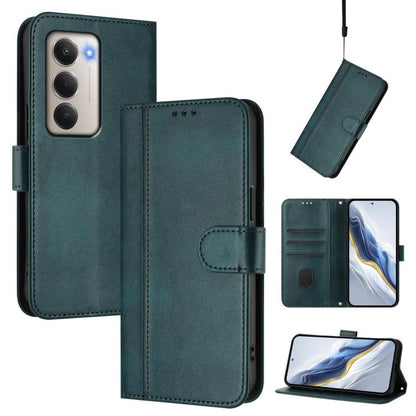 Line Splicing Buckle Retro Leather Phone Case, For Redmi 15 5G Global / 15 4G SEA 169.5mm, For Redmi 15 5G / 4G EU 171mm, For Xiaomi 15T Pro 5G, For Xiaomi 15T 5G, For Xiaomi Civi 5 Pro 5G, For Xiaomi 15S Pro 5G                                         ...