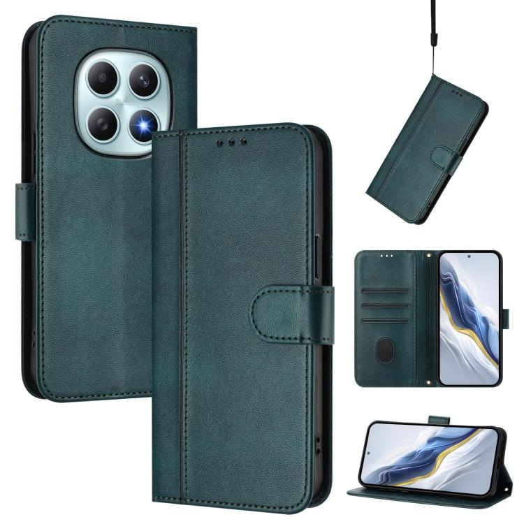 Line Splicing Buckle Retro Leather Phone Case, For Redmi A7 / A5 4G 171mm / Poco C71, For Xiaomi 17 Max 5G, For Redmi K90 Max 5G, For Xiaomi 17T Pro 5G, For Redmi A7 Pro 171mm / Poco C85x 5G, For Redmi 15a 5G, For Redmi Turbo 5 Max 5G / Poco X8 Pro Max...