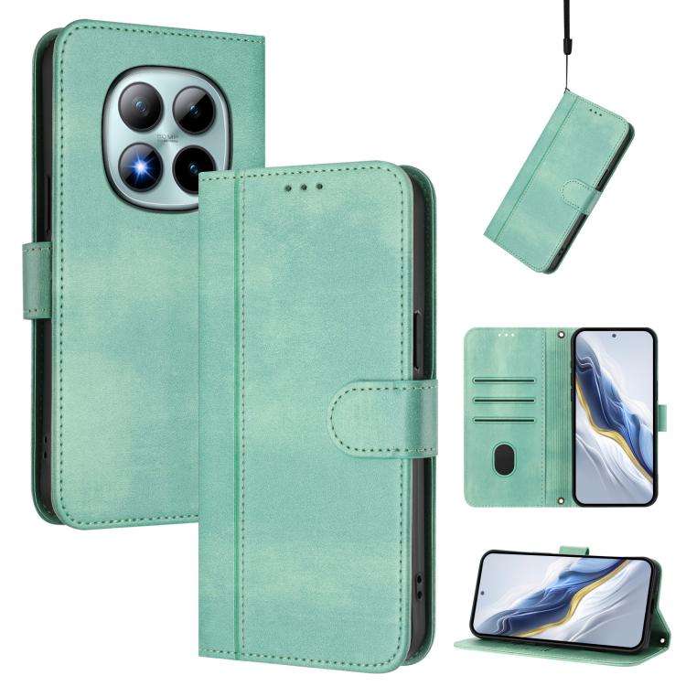 Line Splicing Buckle Retro Leather Phone Case, For Redmi A7 / A5 4G 171mm / Poco C71, For Xiaomi 17 Max 5G, For Redmi K90 Max 5G, For Xiaomi 17T Pro 5G, For Redmi A7 Pro 171mm / Poco C85x 5G, For Redmi 15a 5G, For Redmi Turbo 5 Max 5G / Poco X8 Pro Max...
