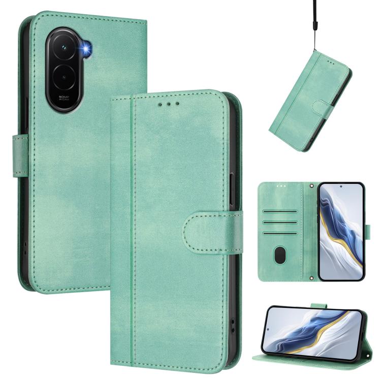 Line Splicing Buckle Retro Leather Phone Case, For Redmi A7 / A5 4G 171mm / Poco C71, For Xiaomi 17 Max 5G, For Redmi K90 Max 5G, For Xiaomi 17T Pro 5G, For Redmi A7 Pro 171mm / Poco C85x 5G, For Redmi 15a 5G, For Redmi Turbo 5 Max 5G / Poco X8 Pro Max...
