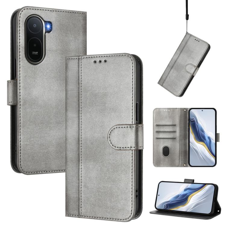 Line Splicing Buckle Retro Leather Phone Case, For Redmi A7 / A5 4G 171mm / Poco C71, For Xiaomi 17 Max 5G, For Redmi K90 Max 5G, For Xiaomi 17T Pro 5G, For Redmi A7 Pro 171mm / Poco C85x 5G, For Redmi 15a 5G, For Redmi Turbo 5 Max 5G / Poco X8 Pro Max...